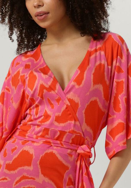 Orangene SUMMUM Midikleid DRESS LOSSE IKAT - large
