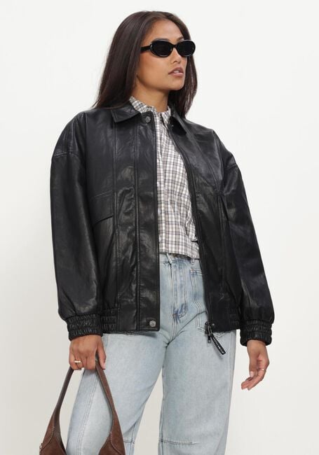 Schwarze HAUTE L'AMITI&Eacute; Jack RIZZ PU JACKET - large