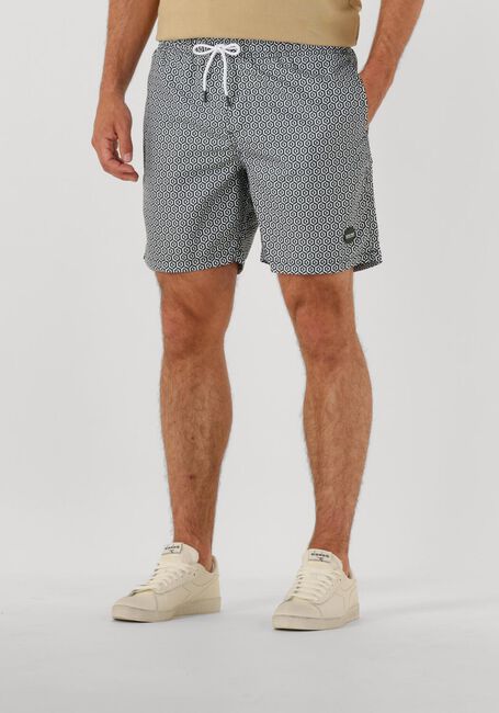 Grüne SHIWI Badehosen MEN MIKE SWIM SHORTS 7 INCH GEO TILE - large
