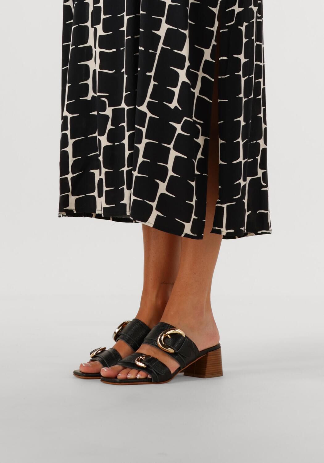 Schwarze STEFANO LAURAN Sandaletten mit Absatz 23118 - large