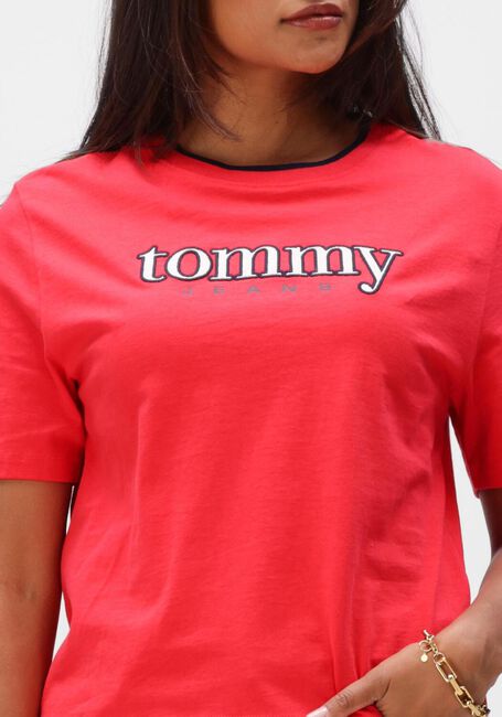 Rote TOMMY JEANS T-shirt TJW BXY TOMMY APPLIQUE SS TEE - large