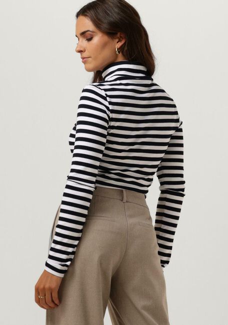 Schwarze TOMMY HILFIGER Rollkragenpullover SLIM 5X2 RIB ROLL-NK LS - large