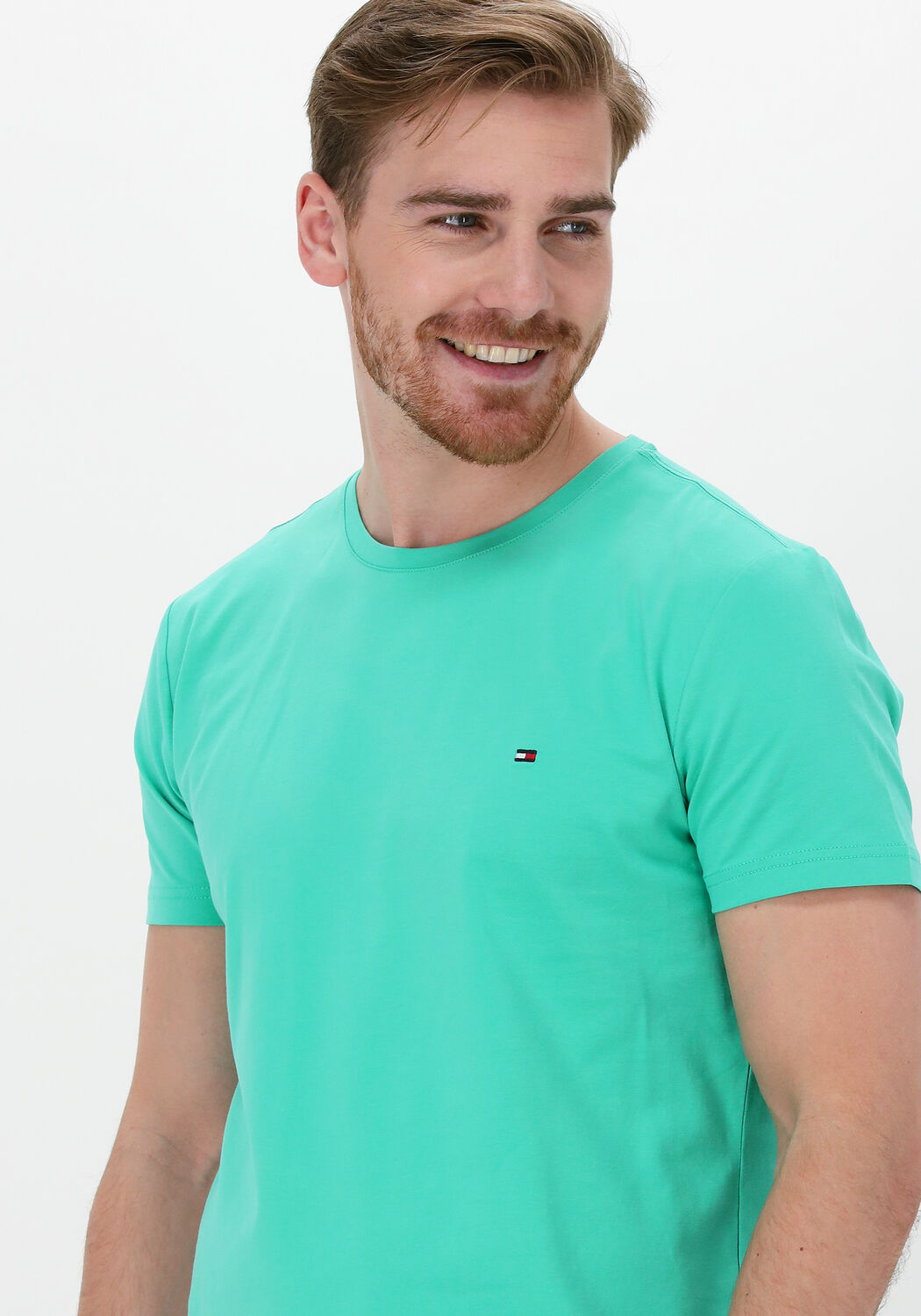 grune tommy hilfiger t shirt stretch extra slim fit tee