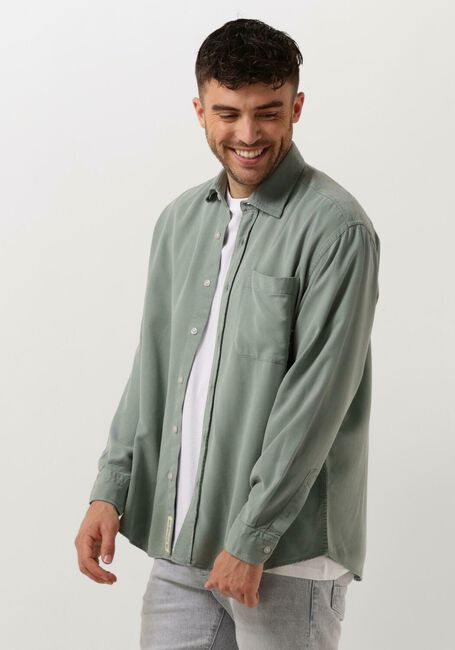 Grüne WOODBIRD Casual-Oberhemd WBYUZO TENCEL SHIRT - large