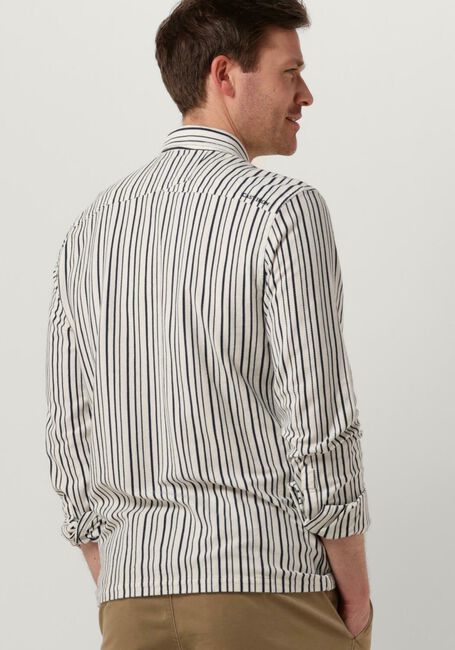 Hellblau CAST IRON Casual-Oberhemd LONG SLEEVE SHIRT JERSEY STRIPE WITH STRUCTURE - large