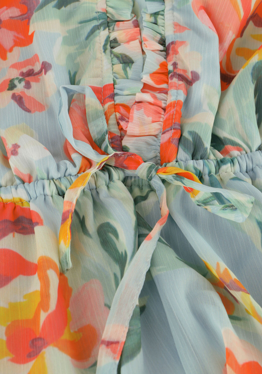 Hellblau GUESS Minikleid SS VANESSA FLARE DRESS - large