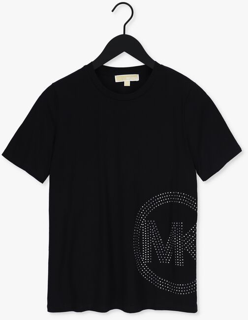 Schwarze MICHAEL KORS T-shirt STUDDED CHARM CLASSIC T - large