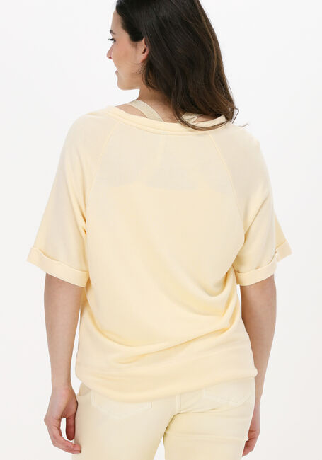 Gelbe SUMMUM Top SWEATER SHORT SLEEVE FLUID SWE - large