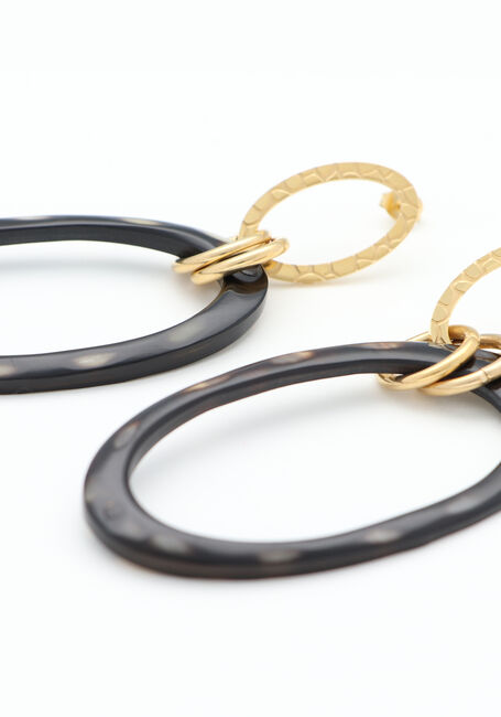 Mehrfarbige/Bunte PAULIE POCKET Ohrringe HORN ELEGANCE EARRINGS - large