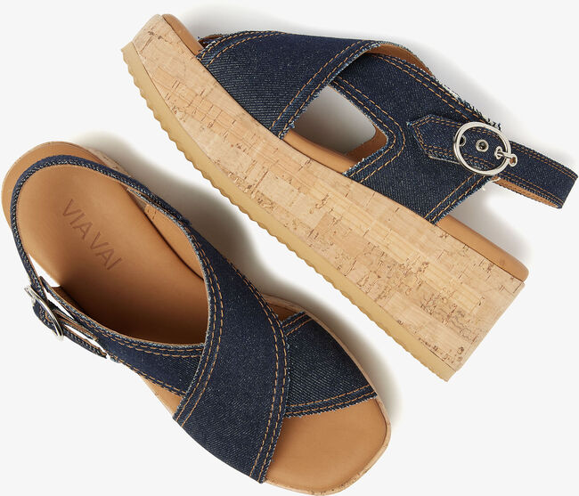 Blaue VIA VAI Sandaletten mit Absatz SISSEL CAPRI - large