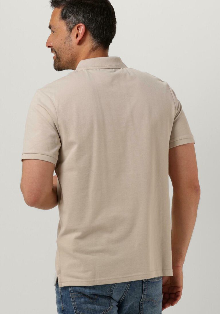 beige lyle &amp; scott polo-shirt crest tipped polo shirt IV8272