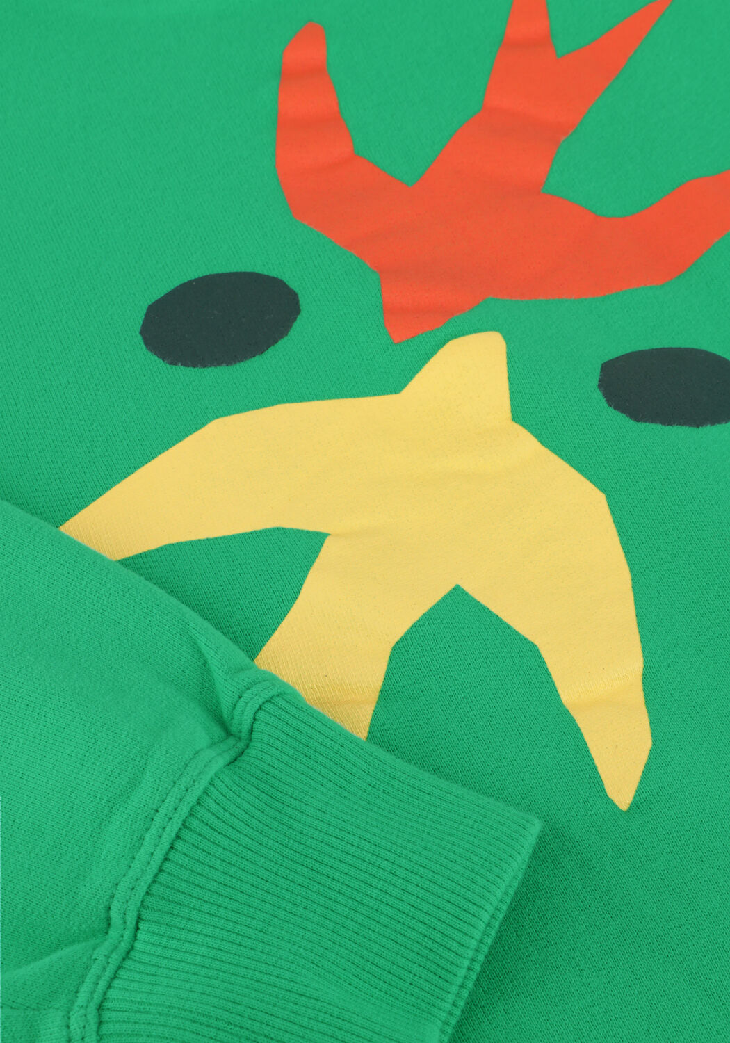 Gr&uuml;ne JENEST Sweatshirt ART BIRD SWEATER - large