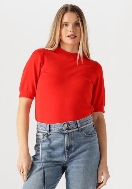 Rote Y.A.S. Pullover YASLENA SS KNIT PULLOVER - large