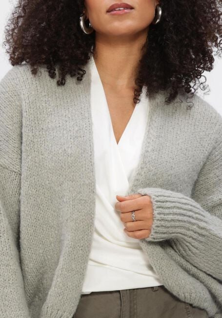 Graue KNIT-TED Strickjacke BECKY - large