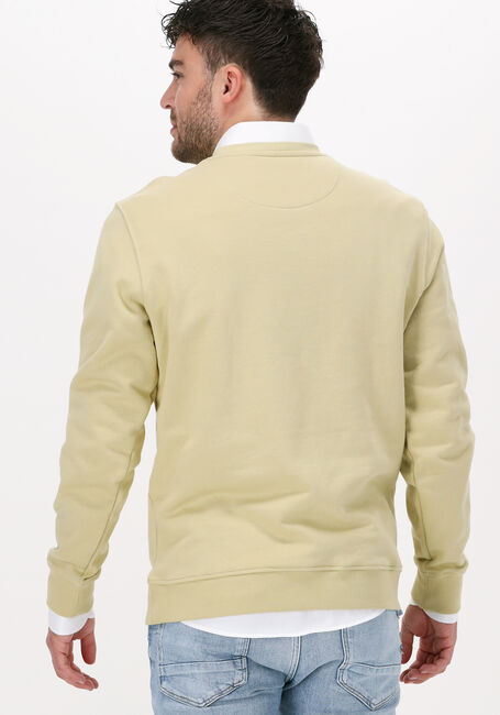 Olive LYLE & SCOTT Pullover CREW NECK SWEATSHIRT - large