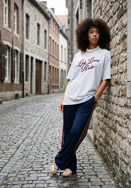 Hellgrau CATWALK JUNKIE T-shirt OVERSIZED GRAPHIC TSHIRT - large
