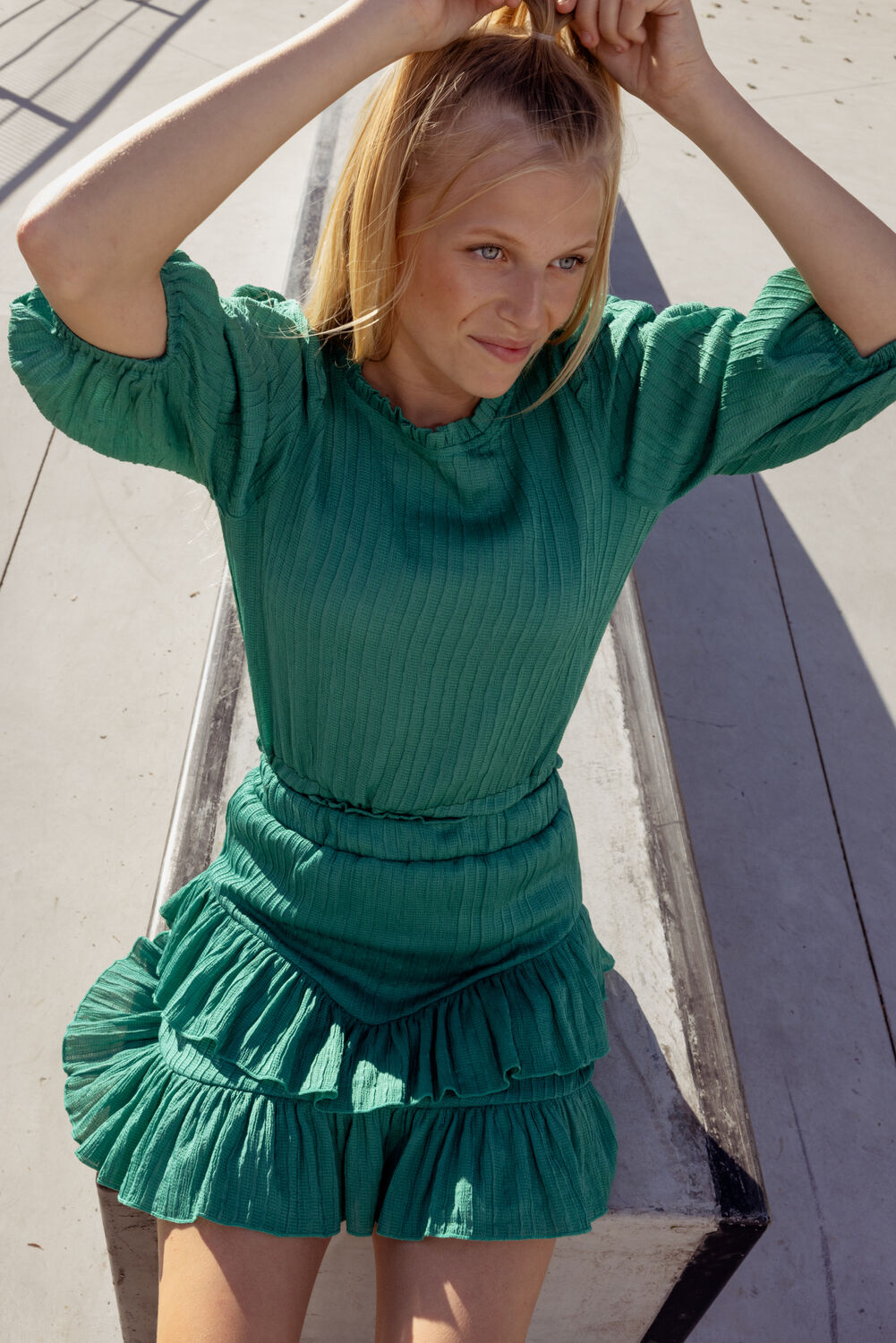 Gr&uuml;ne AI&KO Minirock NANCY PES 636 G - large