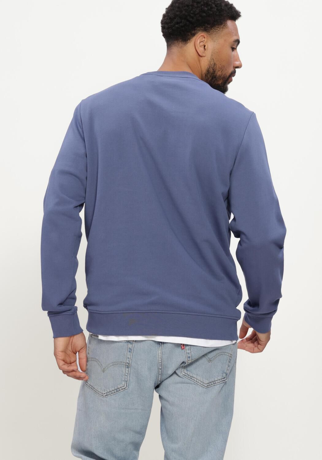 Blaue LYLE & SCOTT Pullover SUPERFINE CREW NECK SWEATSHIRT - large