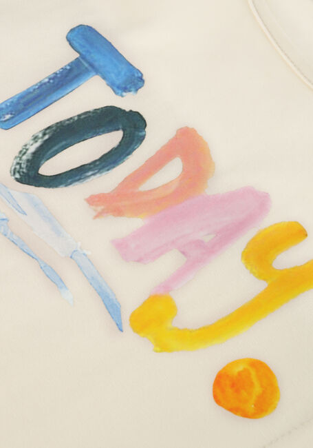 Ecru NONO T-shirt KIAM T-SHIRT WITH TODAY PRINT - large