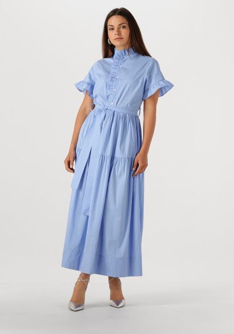 Hellblau NEO NOIR Maxikleid NELLIE STRIPE DRESS - large