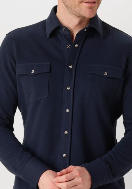 Dunkelblau PROFUOMO Casual-Oberhemd OVERSHIRT WESTER - large