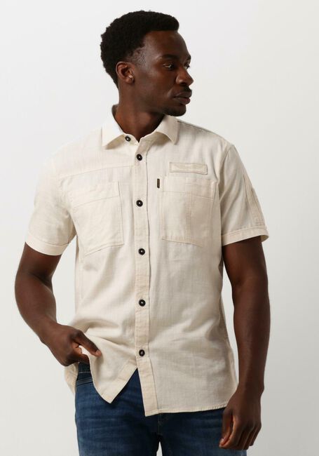 Beige PME LEGEND Casual-Oberhemd SHORT SLEEVE SHIRT CTN SLUB - large