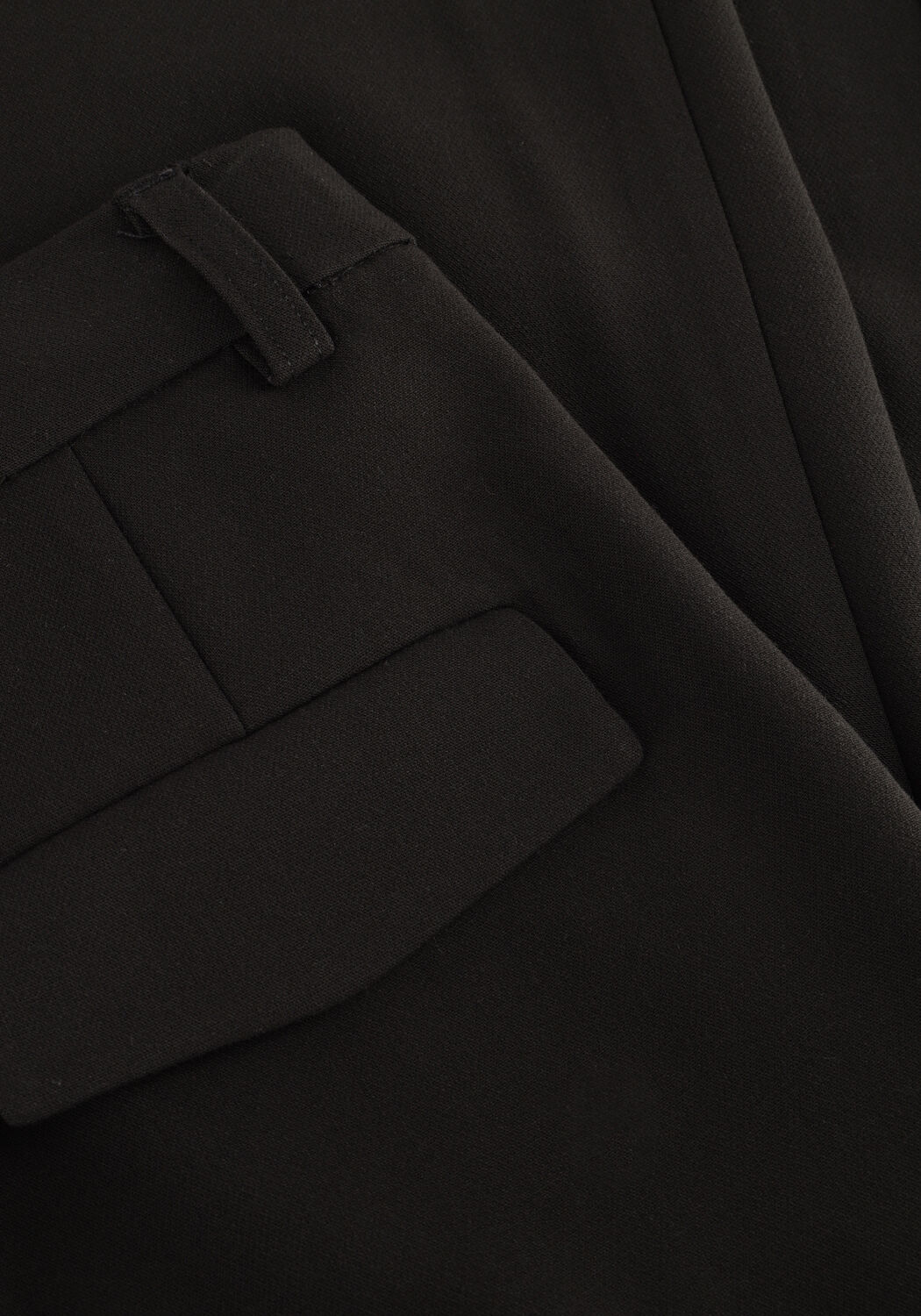 Schwarze OBJECT Hose OBJIVY HW WIDE PANT - large