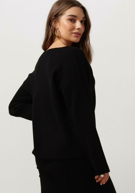 Schwarze OBJECT Pullover OBJREYNARD V-NECK PULLOVER - large