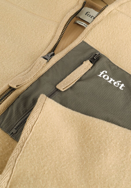 Khaki FOR&Eacute;T Strickjacke SILENCE FLEECE JACKET - large