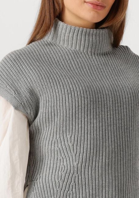 Graue MOS MOSH Rollkragenpullover MMBIOLA BINE KNIT VEST - large