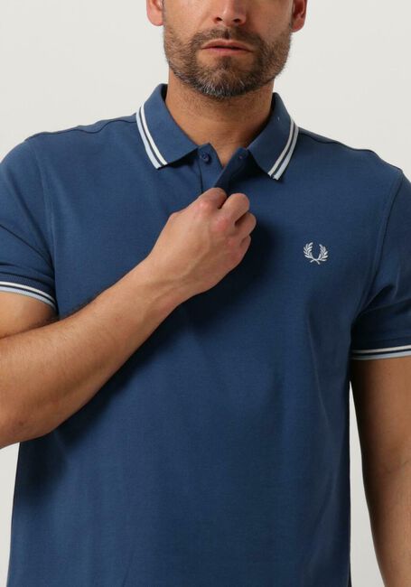 Blaue FRED PERRY Polo-Shirt THE TWIN TIPPED FRED PERRY SHIRT - large