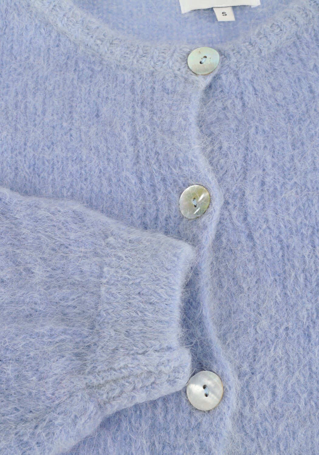 Blaue AMERICAN DREAMS Strickjacke SUSAN ALPACA CARDIGAN - large