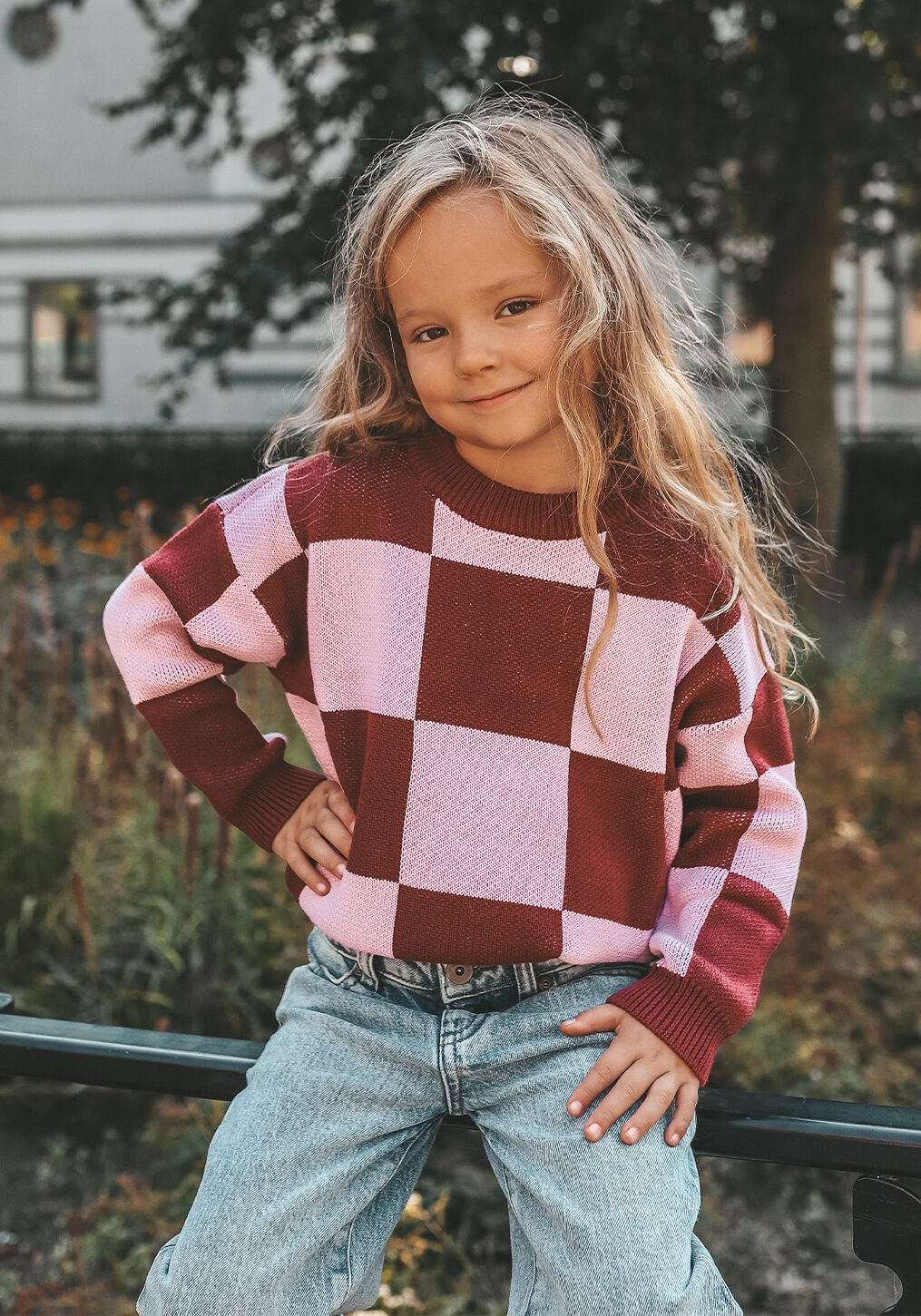 Bordeaux YOUR WISHES Pullover KNIT MONTANA - large