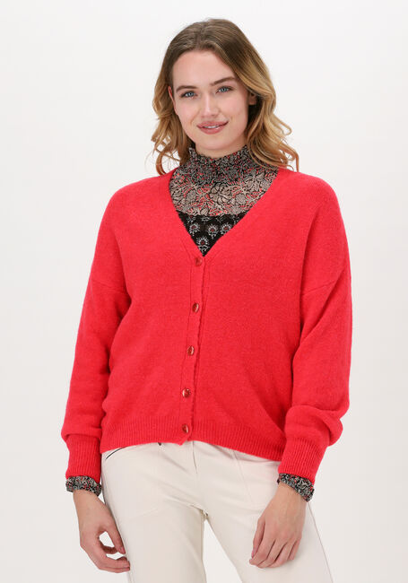 Rote SUMMUM Strickjacke CARDIGAN WOOL ELASTANE KNIT - large
