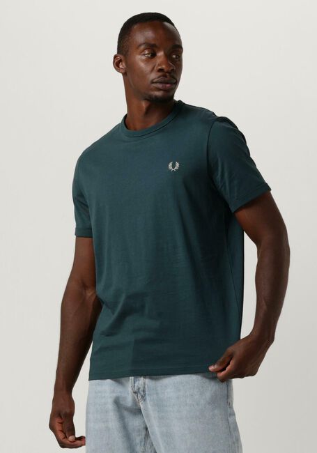 Blaue FRED PERRY T-shirt RINGER T-SHIRT - large