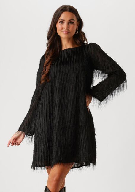 Schwarze Y.A.S. Minikleid YASDIA LS BOATNECK DRESS - large