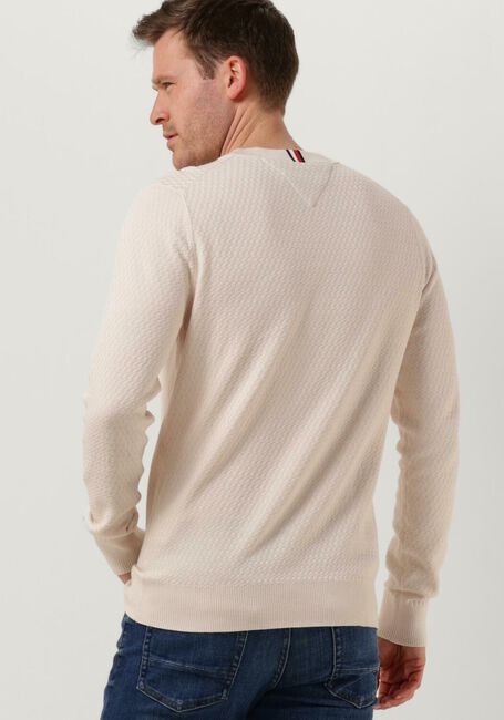 Nicht-gerade weiss TOMMY HILFIGER Pullover CROSS STRUCTURE CREW NECK - large