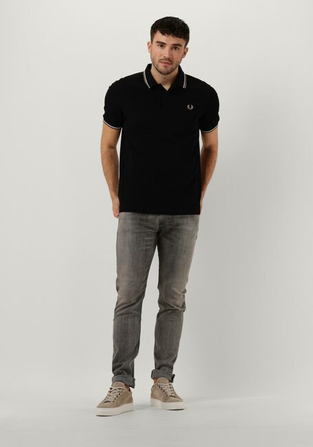 Schwarze FRED PERRY Polo-Shirt TWIN TIPPED FRED PERRY SHIRT - large