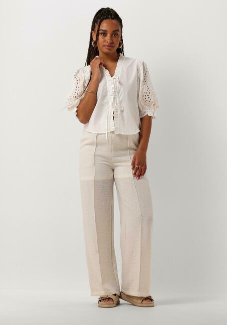 Weiße OBJECT Blusen OBJBRODERA S/S TOP - large