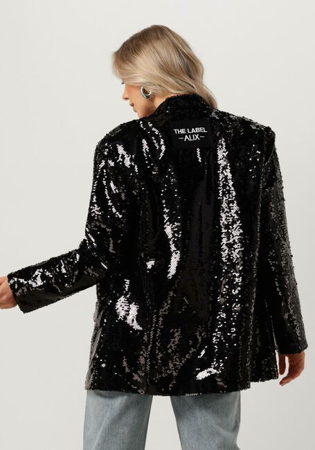 Schwarze ALIX THE LABEL Blazer LADIES WOVEN SEQUIN BLAZER - large