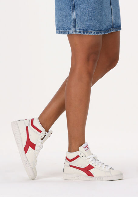 Wei&szlig;e DIADORA Sneaker High GAME HIGH WAXED DAMES - large