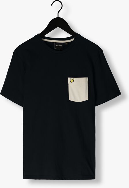 Dunkelblau LYLE & SCOTT T-shirt CONTRAST POCKET T-SHIRT - large