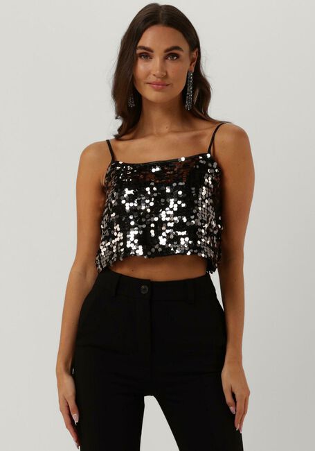 Silberne GESTUZ Top QUINNGZ SHORT TOP - large