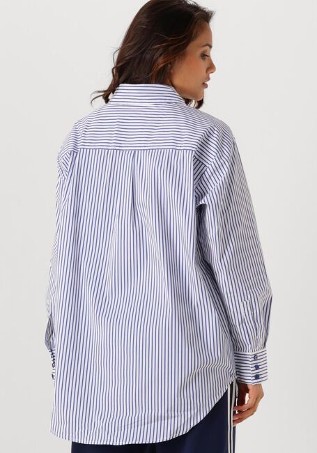 Blaue HAUTE L'AMITIÉ Blusen STRIPE CHEST LOGO SHIRT - large