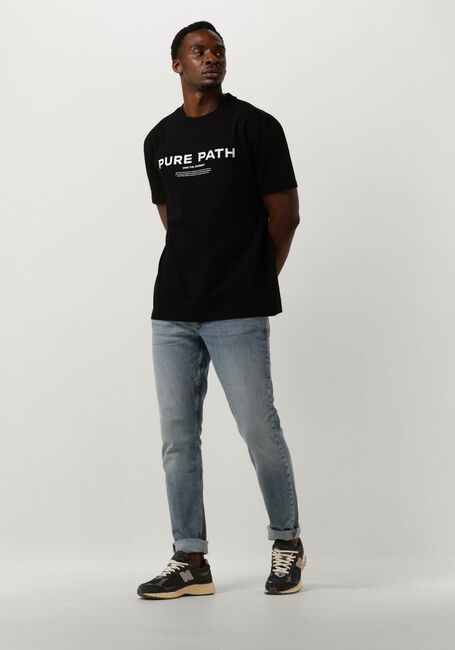 Schwarze PURE PATH T-shirt TSHIRT WITH FRONT PRINT - large