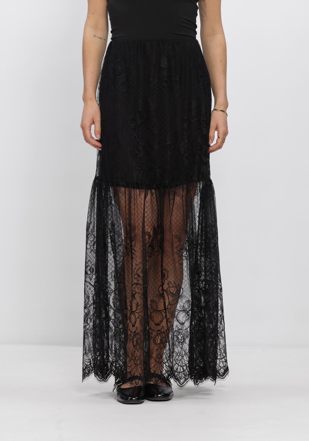 Schwarze ROUGE EDIT R&ouml;cke ROULEYA HW MAXI SKIRT - large