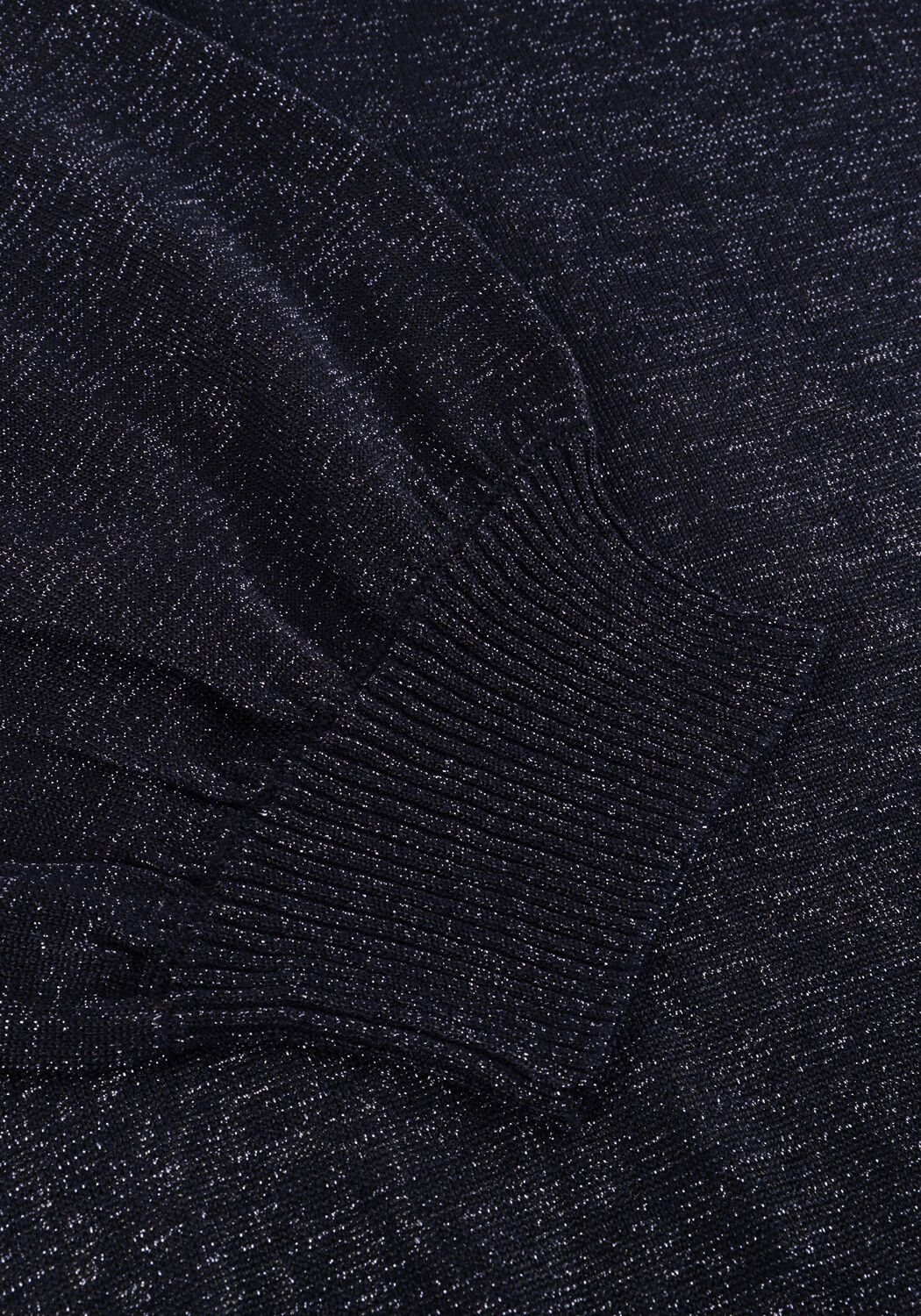 Dunkelblau MINUS Pullover LIVA PUFF SLEEVE METALLIC KNIT PULLOVER - large