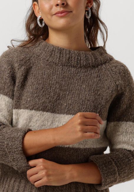 Braune PENN & INK Pullover 225 JUMPER STRIPE - large