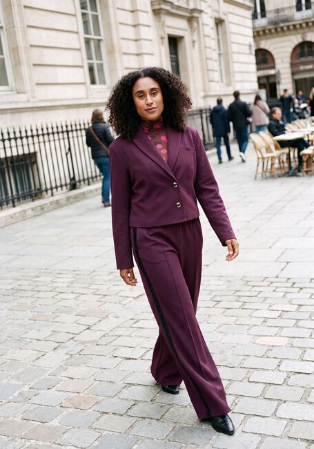 Lilane POM AMSTERDAM Weite Hose LEAH DARK PLUM - large