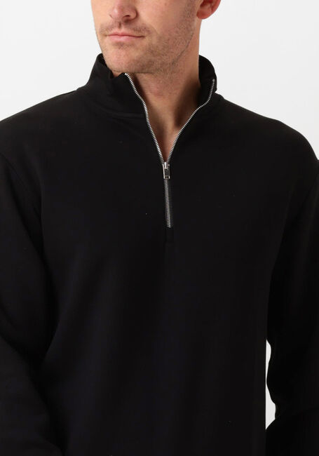 Schwarze SELECTED HOMME Sweatshirt SLHEMANUEL SOFT ZIP HIGH NECK SWEAT NOOS - large